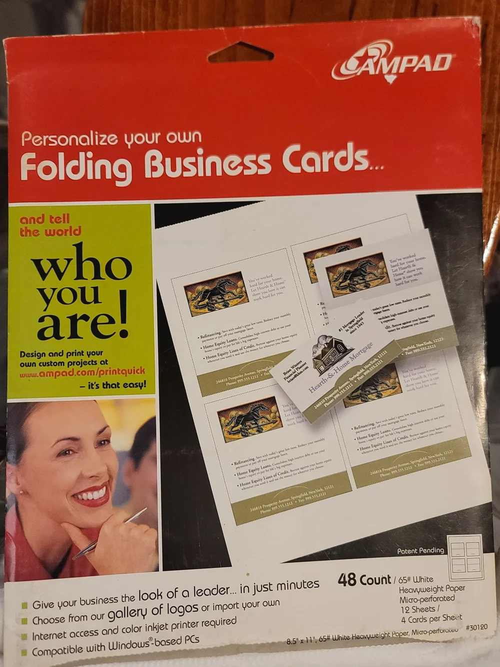 Business Cards - Printable 5 Packs